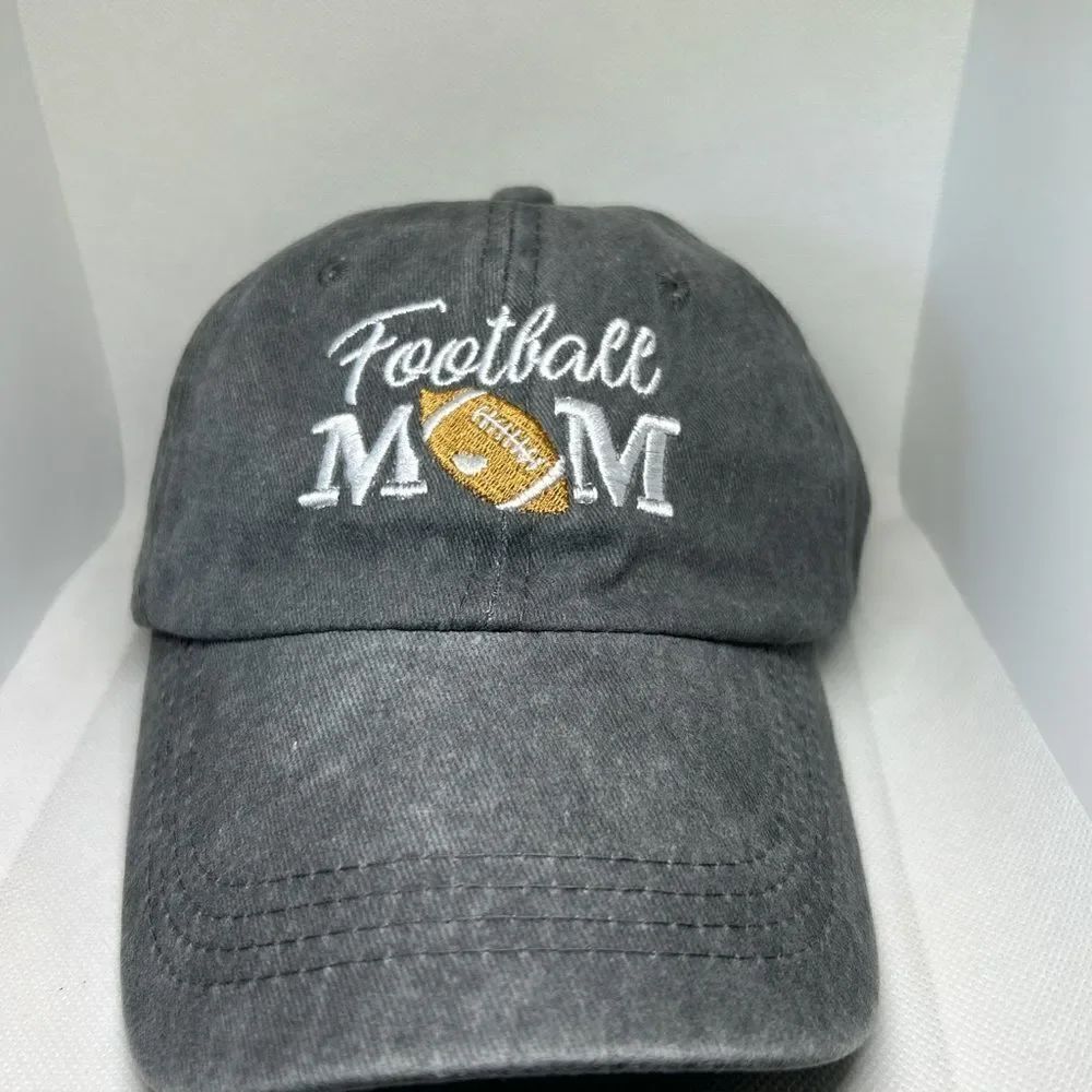 Football Mom Embroidered Baseball Cap – Adjustable Hat